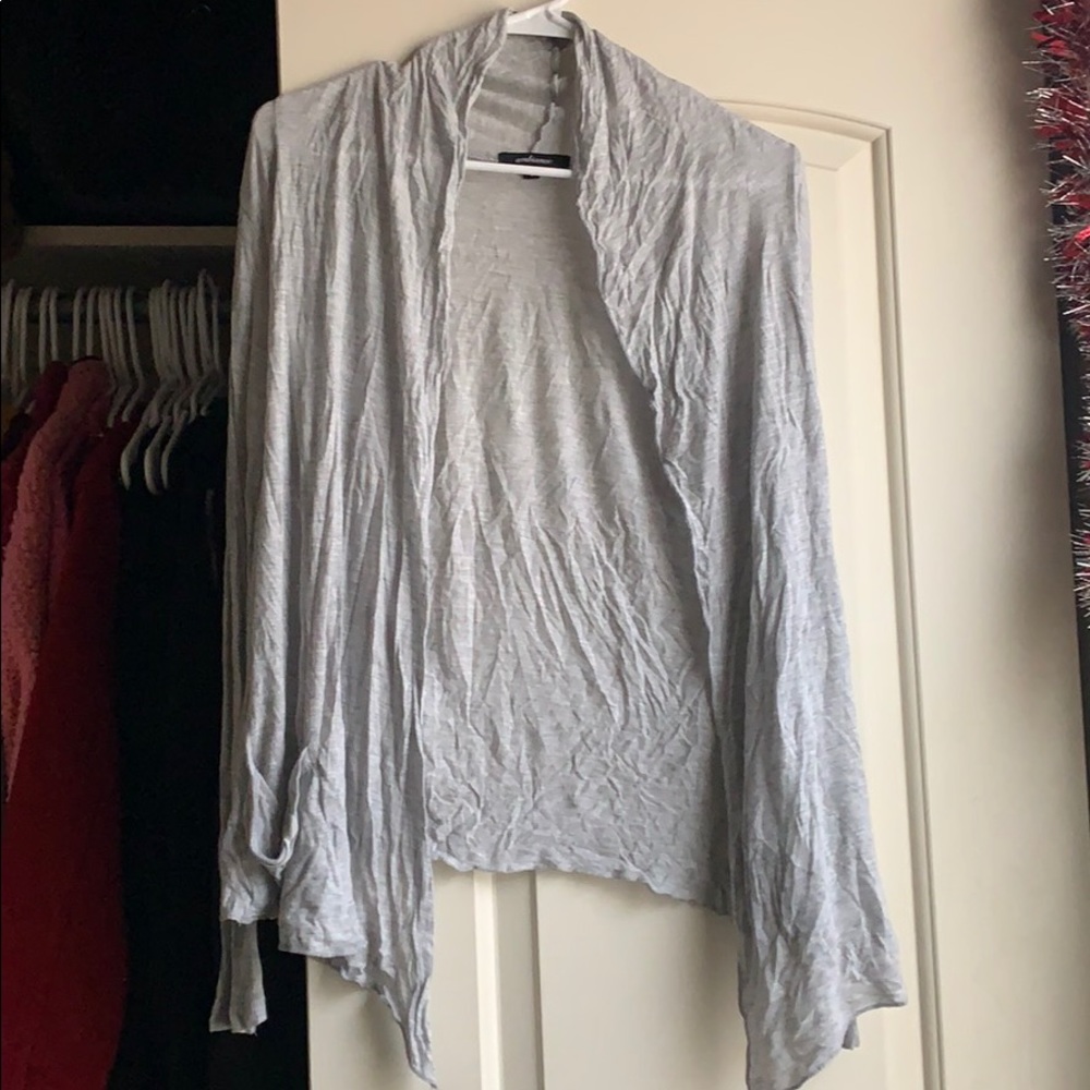 Gray cardigan